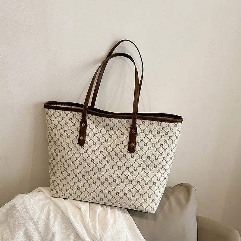 Maxy High End High-capacity Bag For Women, New Trendy Tote Bag, Versatile Commuting Texture Portable Shoulder Bag
