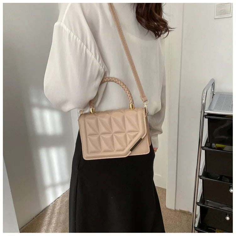 Maxy New Fashion Shoulder Bag Plaid PU Leather Ladies Handbags Designer Crossbody Bags For Women