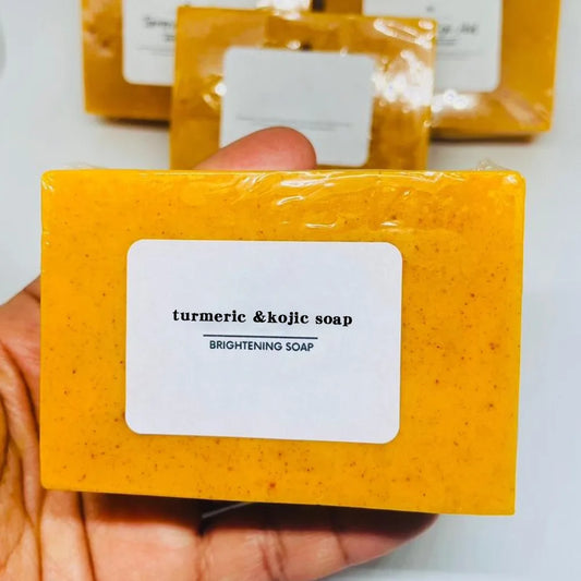 Maxy 100g Turmeric Hand Made Soap, Lemon Kojic Acid Soap, Shower and Facial Soap