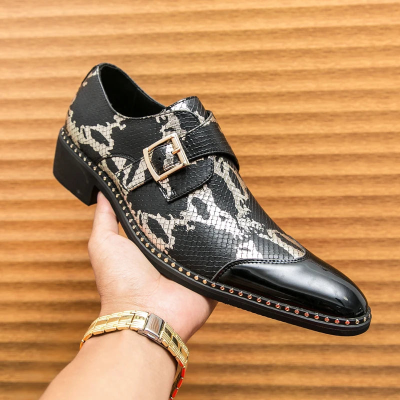 Visco Oxford Dress Fashion Man Business Shoe Handmade Wedding Man Shoe Designer Formal Leather Shoes Luxury Party Prom Formal Shoes