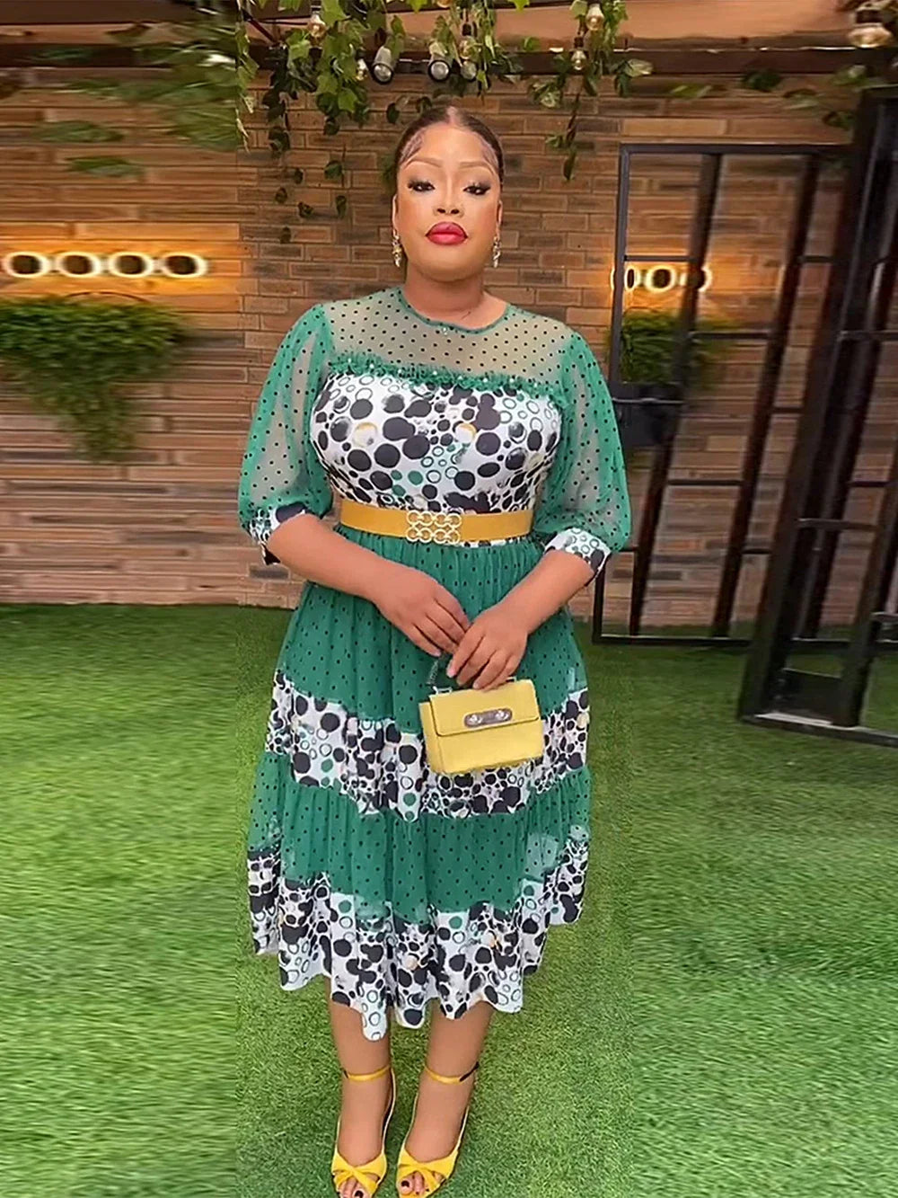 Babs Elegant Dresses for Women New Spring Clothing Plus Size Wedding Party Long Dress Dashiki Ankara Outfits Robe