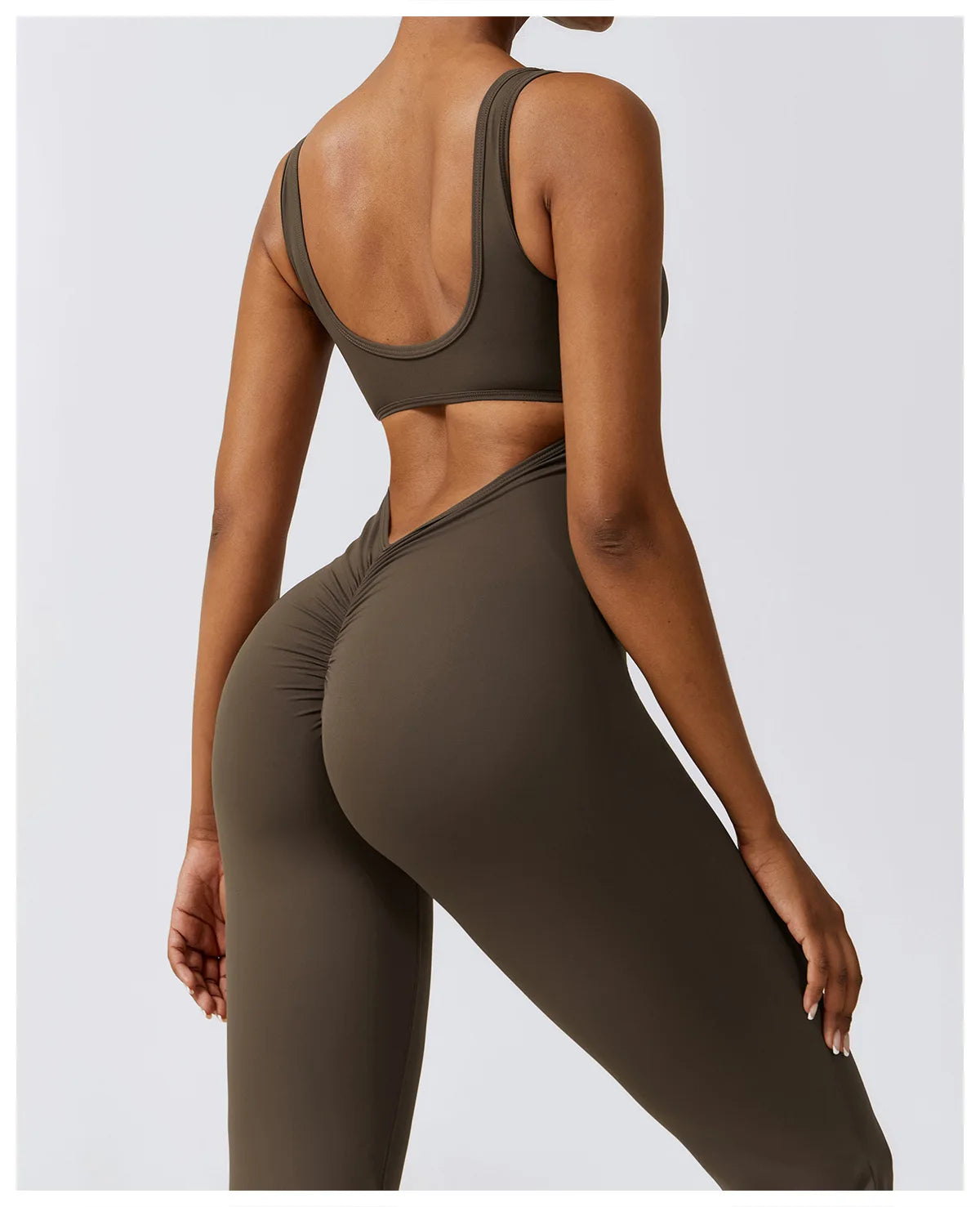 Babs Sexy Back V Jumpsuit Gym Set Women Training Yoga Suit Sportswear Women Sports Jumpsuit Fitness Rompers Stretch Workout Bodysuits