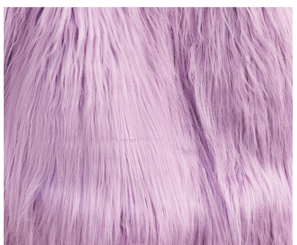 Gacy Faux Fur Coat Women Winter Loose Cardigan Fur Jacket Plus Size Stylish Female Luxury Furry Overcoat Girl Streetwear