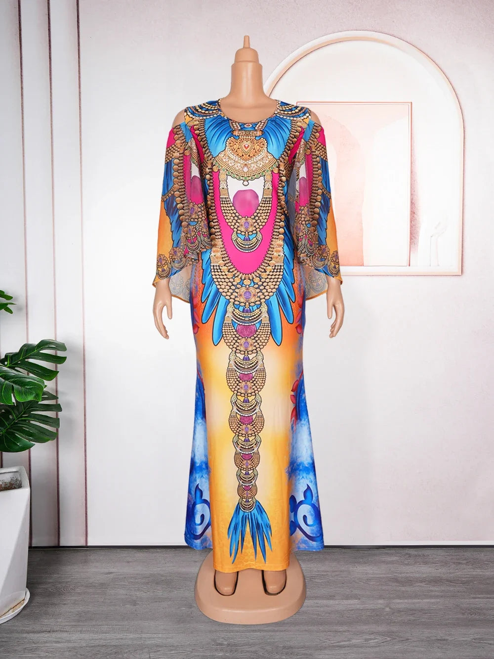Babs Elegant African Dresses for Women New Spring Africa Clothing Plus Size Evening Party Long Dress Dashiki Ankara Outfits Gown