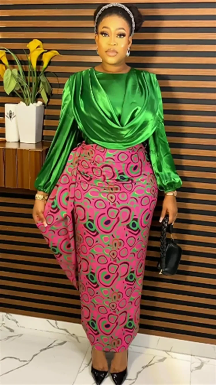 Maxy Plus Size African Elegant Party Dresses for Women 2024 New Fashion Chiffon Maxy Long Dress Kaftan Muslim Gown Ladies Clothing