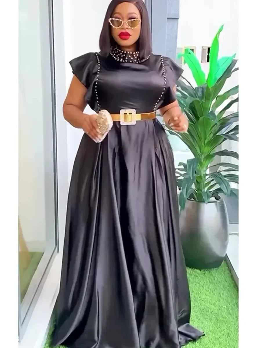 Babs Elegant Dresses For Women Summer Fashion Sleeveless Wedding Party Long Dress Plus Size Evening Gown Ladies Clothing