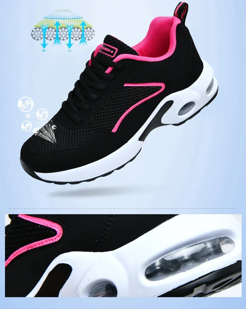 Maxy Women Casual Shoes Mesh Breathable Vulcanized Shoes Woman Autumn Fashion Comfortable Sneakers Women Mesh Casual Sports Sheos