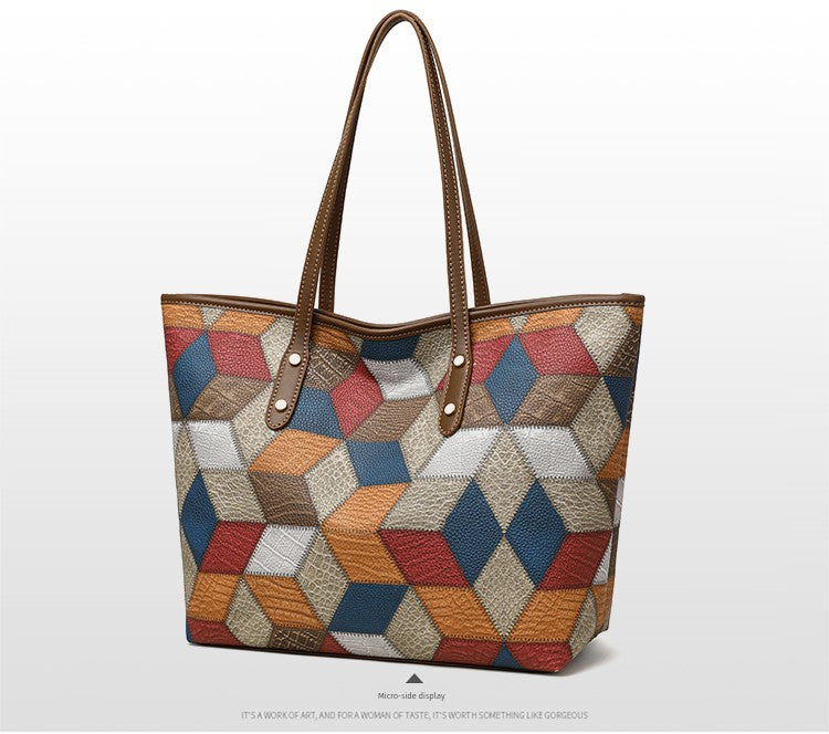 Maxy Texture Soft Leather Big Bag Female Spring/Summer New Arrival Large Capacity Shoulder Bag Fancy Tote Versatile Handbag