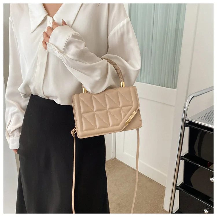Maxy New Fashion Shoulder Bag Plaid PU Leather Ladies Handbags Designer Crossbody Bags For Women