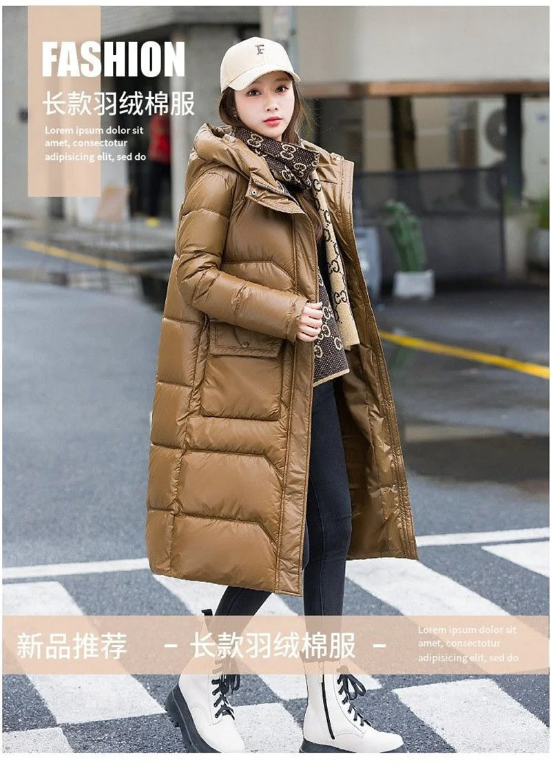 Maxy Temperament Loose Women's Winter New Fashion Korean Down Cotton-Padded Jacket Fat Sister Slim Keep Warm Cotton-Bread Service