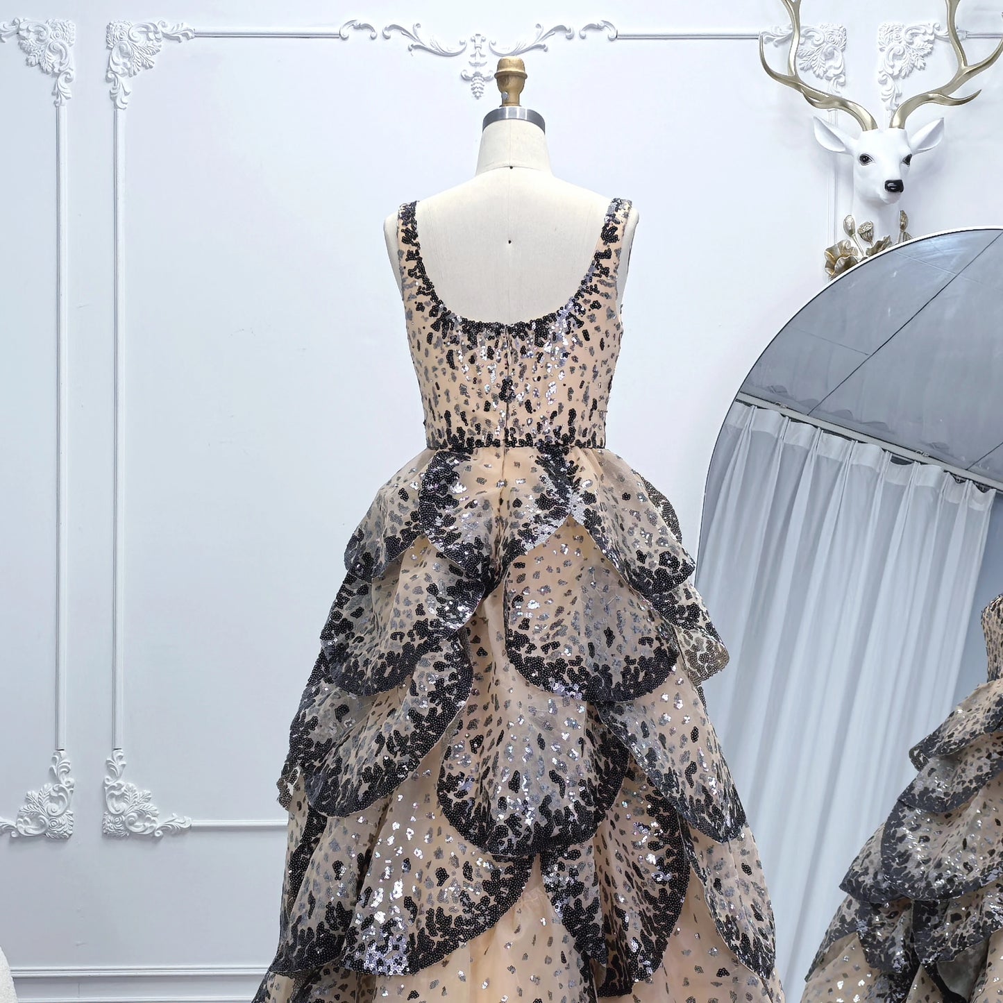 Maxy Collection Pro Luxury Ball Gowns Evening Dresses Tiered Ruffles Wedding Party Dress Customized