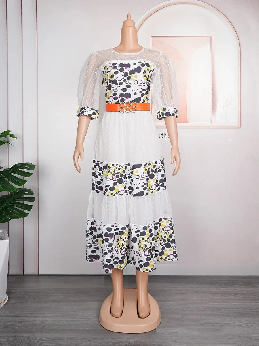 Babs Elegant Dresses for Women New Spring Clothing Plus Size Wedding Party Long Dress Dashiki Ankara Outfits Robe
