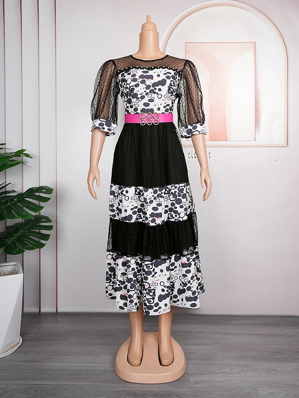 Babs Elegant Dresses for Women New Spring Clothing Plus Size Wedding Party Long Dress Dashiki Ankara Outfits Robe