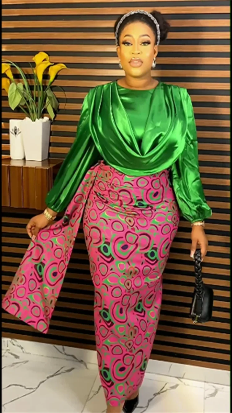 Maxy Plus Size African Elegant Party Dresses for Women 2024 New Fashion Chiffon Maxy Long Dress Kaftan Muslim Gown Ladies Clothing