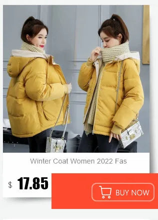 New Korean Gracy Down Cotton Coat Women Long Winter Puffer Parkas Thicken Warm Hooded Cotton-Padded Jacket Coat Zipper Overcoat