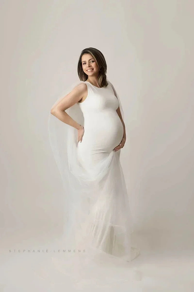 Elegant Maternity Gown Lace Macy Dress Pregnant Women Clothes Photography Pregnancy Dress Maternity Dresses for Photo Shoot