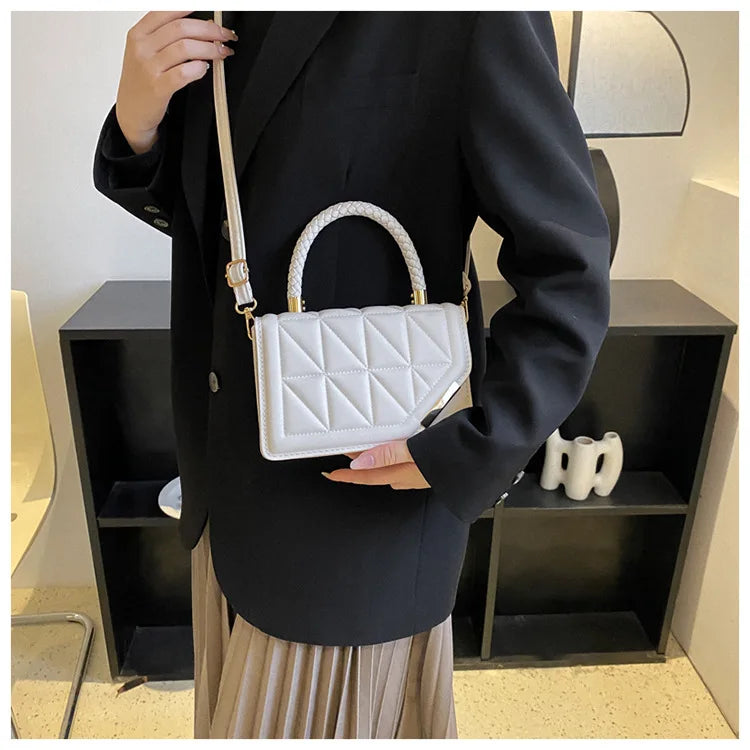 Maxy New Fashion Shoulder Bag Plaid PU Leather Ladies Handbags Designer Crossbody Bags For Women