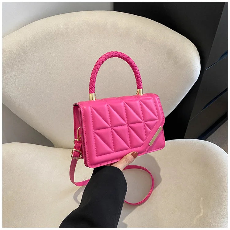 Maxy New Fashion Shoulder Bag Plaid PU Leather Ladies Handbags Designer Crossbody Bags For Women