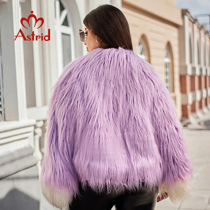 Gacy Faux Fur Coat Women Winter Loose Cardigan Fur Jacket Plus Size Stylish Female Luxury Furry Overcoat Girl Streetwear