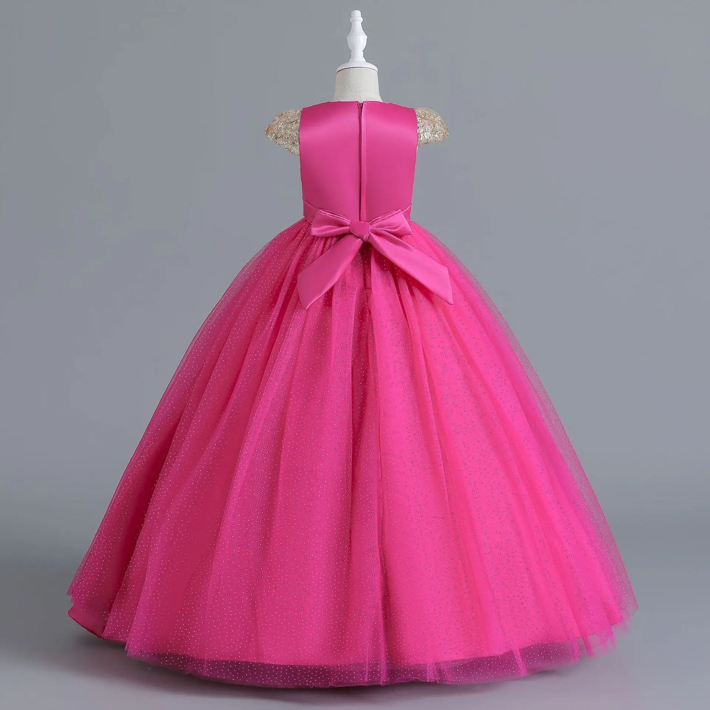 Maxy Girls' Wedding Dress Pompadour Princess Children's Christmas Evening Dresses
