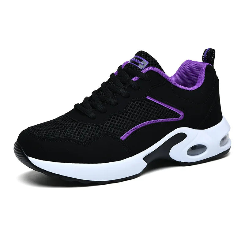 Maxy Women Casual Shoes Mesh Breathable Vulcanized Shoes Woman Autumn Fashion Comfortable Sneakers Women Mesh Casual Sports Sheos