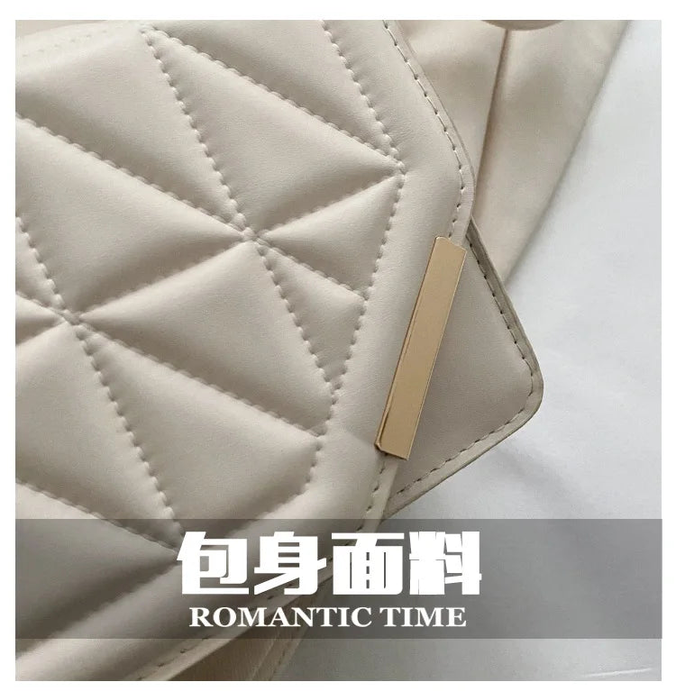 Maxy New Fashion Shoulder Bag Plaid PU Leather Ladies Handbags Designer Crossbody Bags For Women