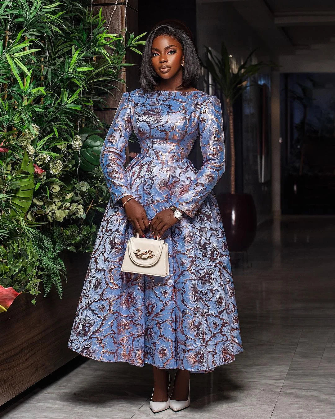 Babs Elegant Dresses for Women Plus Size Turkey Wedding Evening Party Dress Dashiki Ankara Outfits Robe Africa Clothing
