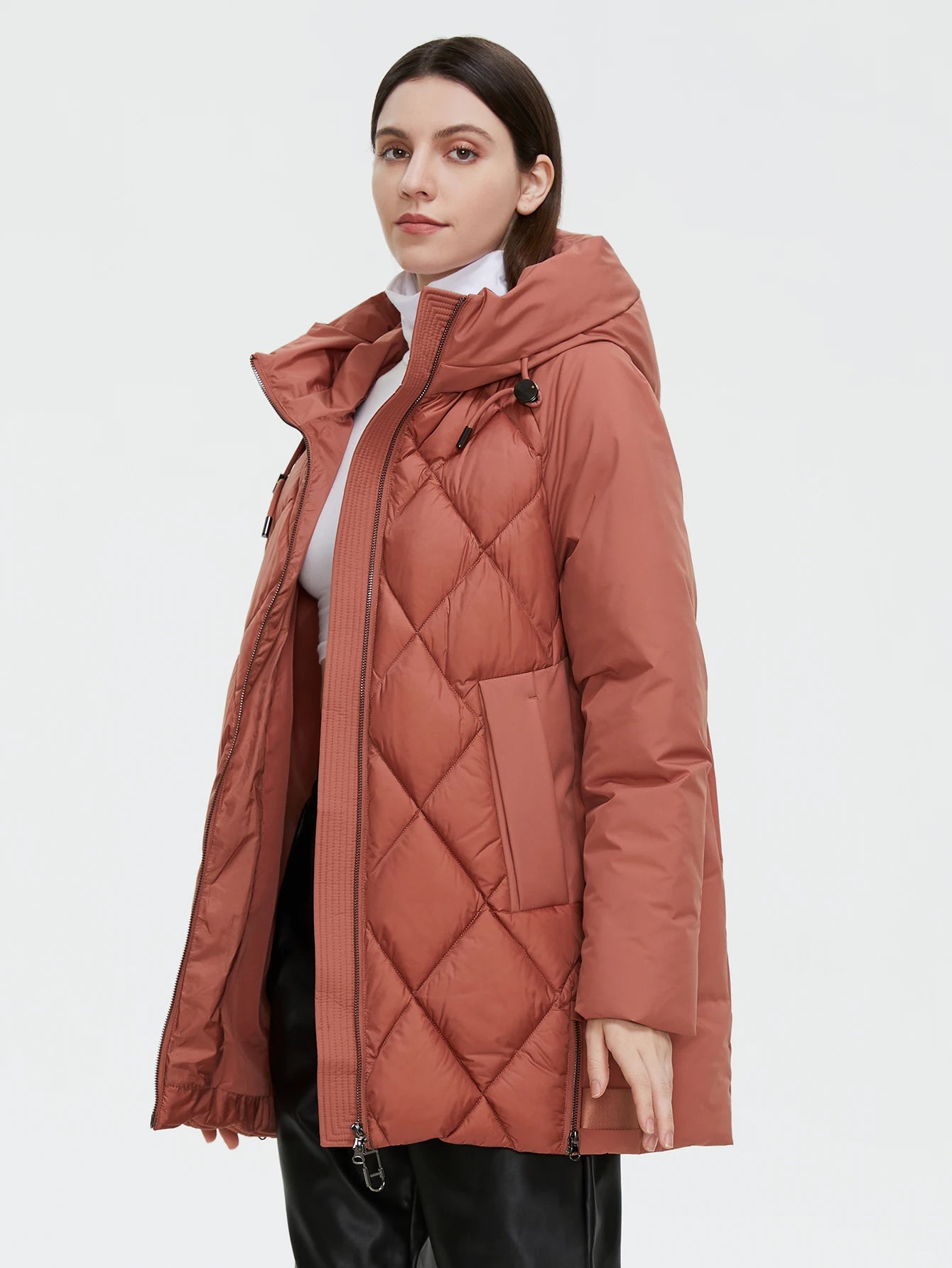 Gracy Jacket Women's Plus Size Collection Warm Jacket Mid-length Grace With Unusual Design Women Coats brand Parka 8198