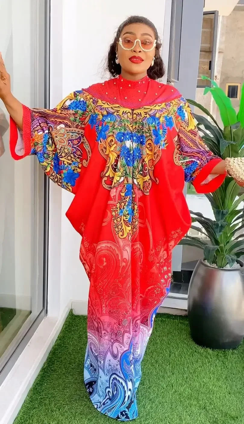 Maxy dresses for Women Elegant Traditional Africa Clothes Ankara Outfit Evening Gowns