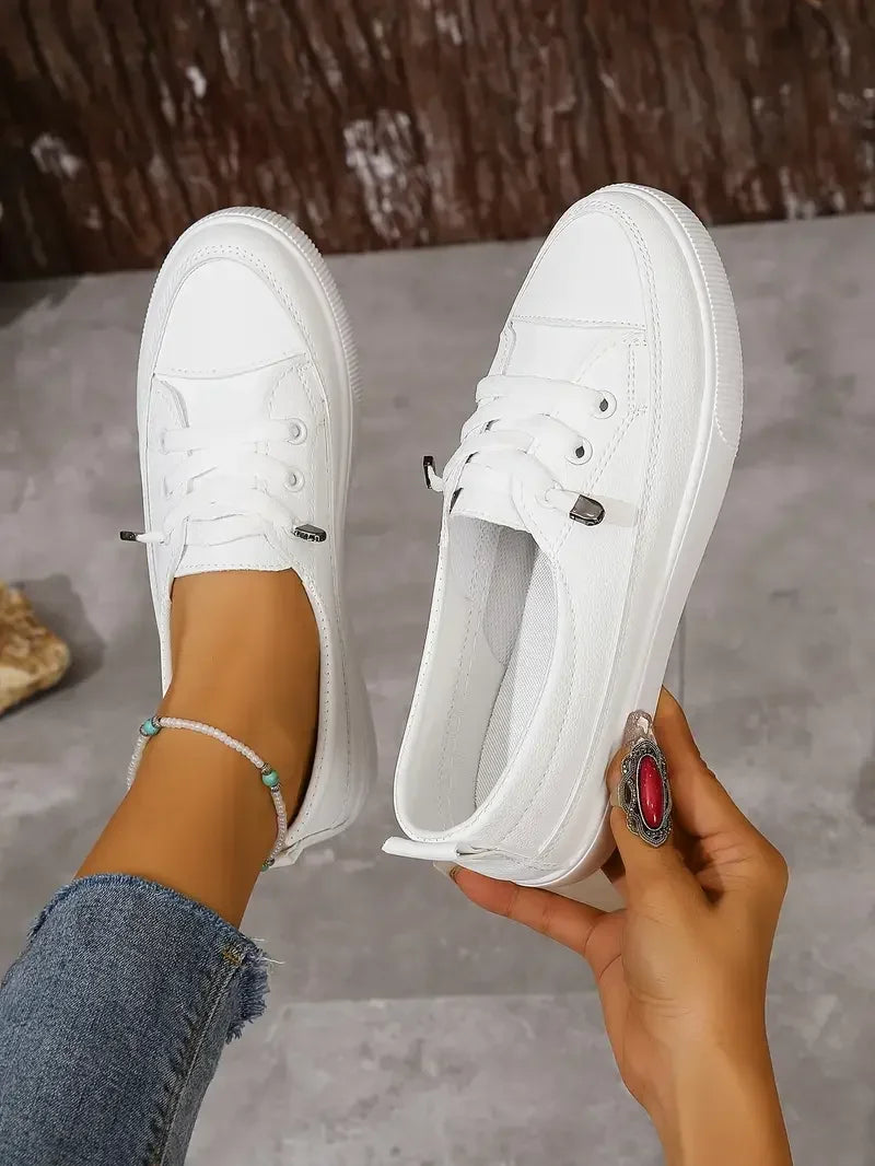 Babs Spring and Summer Fashion New Breathable Round Toe Shallow Mouth Casual and Comfortable Flat Walking Shoes Sneakers