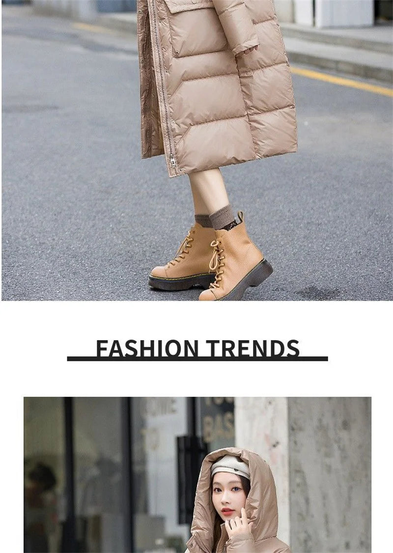 Maxy Temperament Loose Women's Winter New Fashion Korean Down Cotton-Padded Jacket Fat Sister Slim Keep Warm Cotton-Bread Service