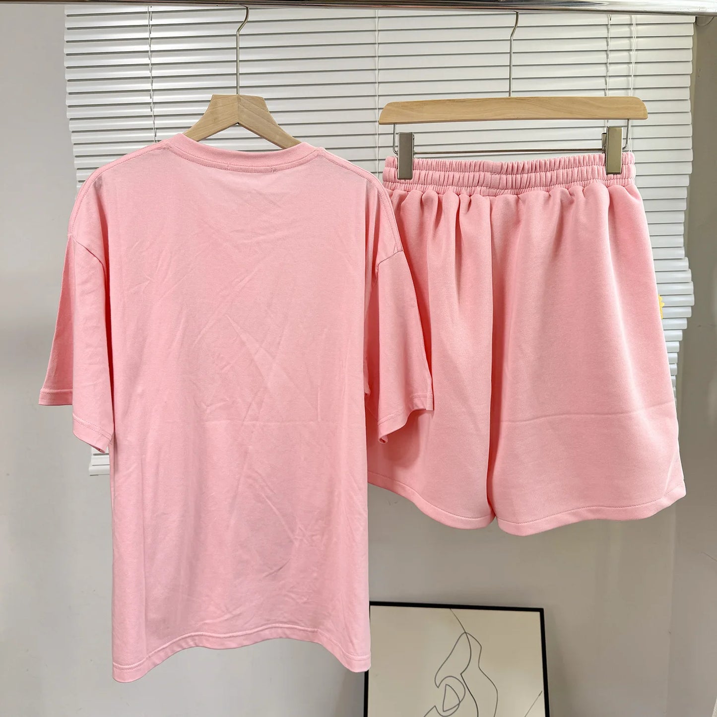 Maxy Fashion Butterfly Floral Beading Women's Set T-shirt and Shorts 2025 Summer Active Two 2 Piece Sets Outfit Tracksuit