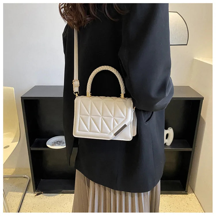 Maxy New Fashion Shoulder Bag Plaid PU Leather Ladies Handbags Designer Crossbody Bags For Women