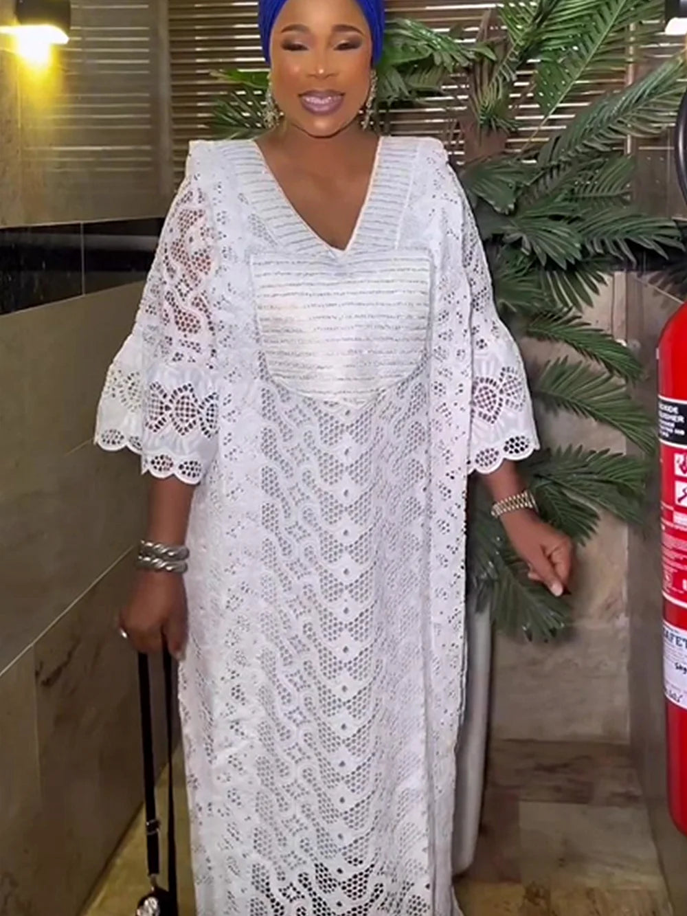 Maxy Elegant African Dresses for Women Muslim Fashion Boubou Abayas Robe Dashiki Ankara Lace Outfits Evening Gown Kaftan Maxi Dress
