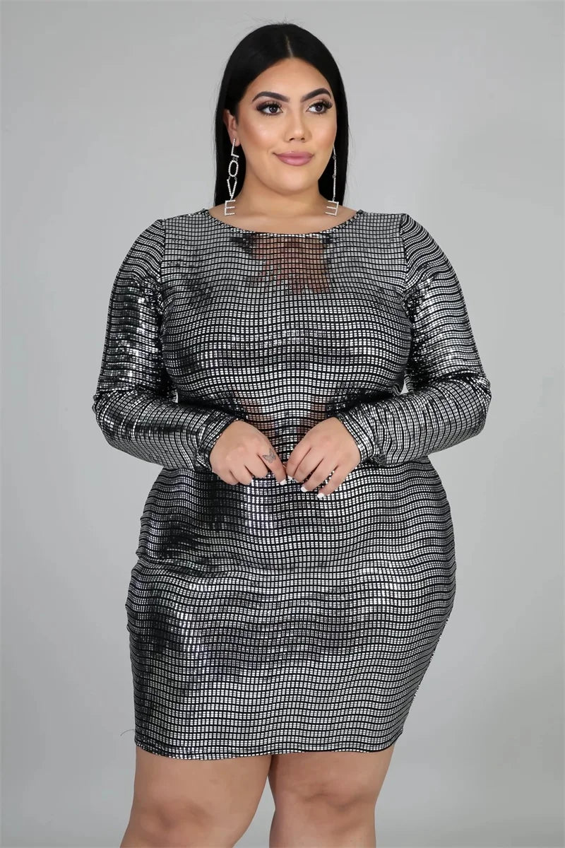 Maxy Plus Size Mermaid Short Mini Evening Dress Full Length Glitter Sequin Robe Sexy Backless Pageant Guest Party Prom Gown.