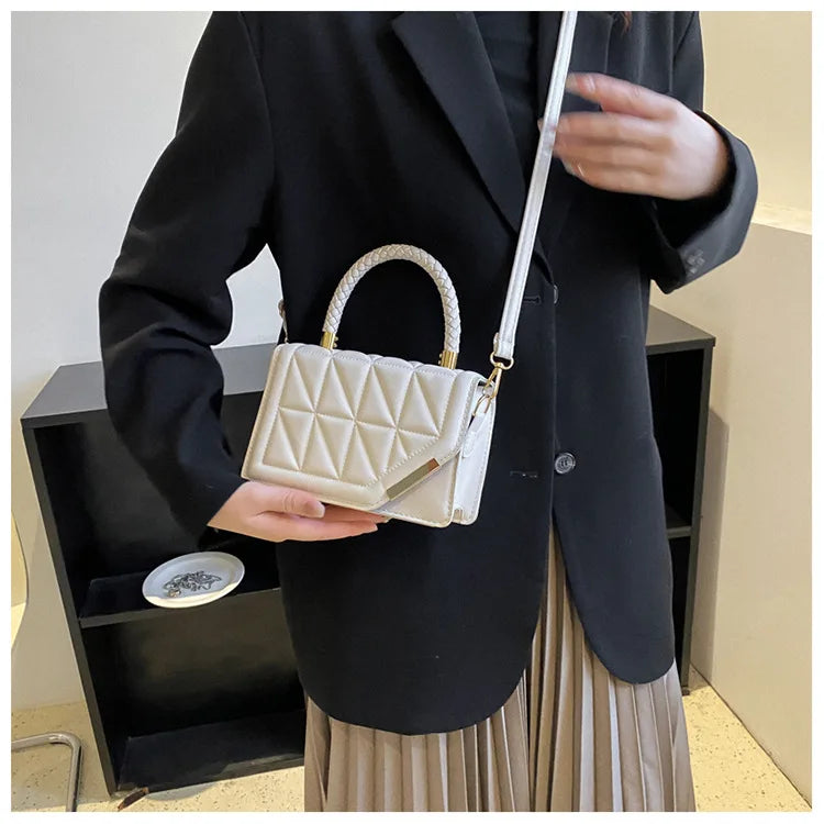 Maxy New Fashion Shoulder Bag Plaid PU Leather Ladies Handbags Designer Crossbody Bags For Women