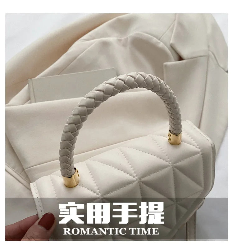 Maxy New Fashion Shoulder Bag Plaid PU Leather Ladies Handbags Designer Crossbody Bags For Women