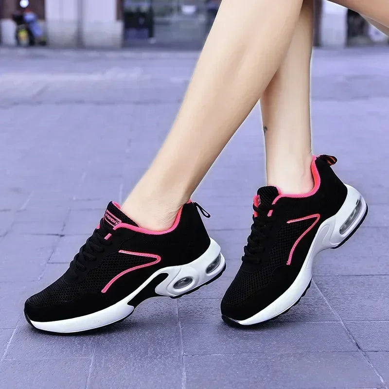 Maxy Women Casual Shoes Mesh Breathable Vulcanized Shoes Woman Autumn Fashion Comfortable Sneakers Women Mesh Casual Sports Sheos