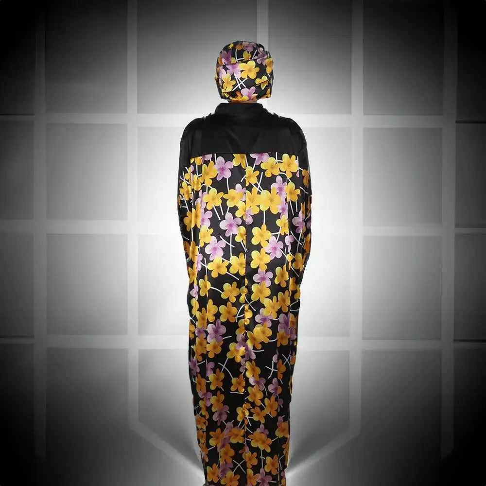 Maxy Smooth Rayon Fabric African Dresses for Woman Printing Dress Plus Size Elegant and Pretty Women's Dresses Female headband
