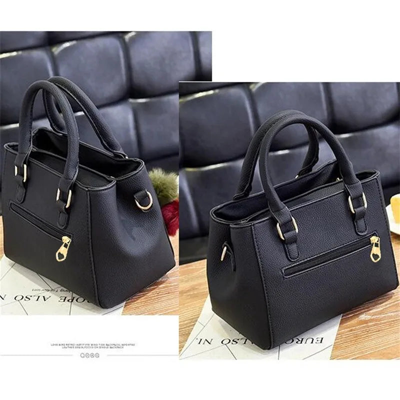 Maxy PU Leather Ladies Handbags Women Vintage Purse Plush Tassel Messenger Bags Tote Boston Shoulder Crossbody Bag