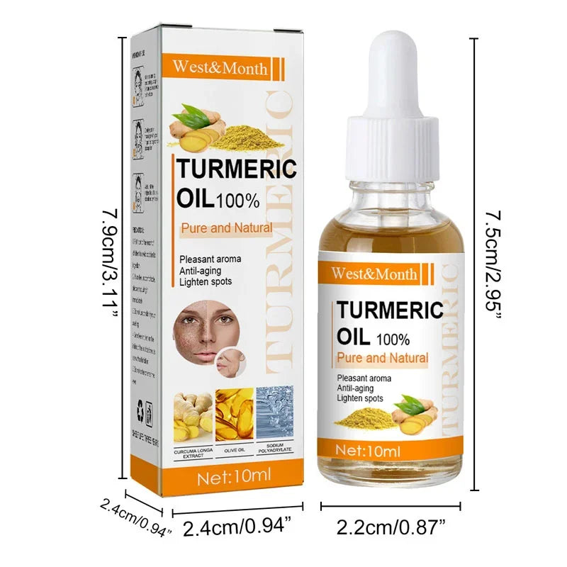 Babs Turmeric Face Serum Moisturizing Essential Oil Tightening Brightening Reducing Fine Lines Oil Control Natural Pure Skincare