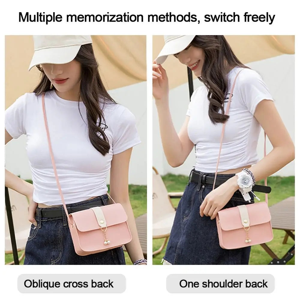 Maxy Fashion Small Square Bag Women's Small Crossbody Bag Ladies Handbags Girls Summer Travel Mini Purse