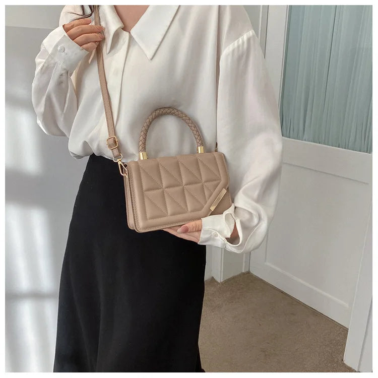 Maxy New Fashion Shoulder Bag Plaid PU Leather Ladies Handbags Designer Crossbody Bags For Women