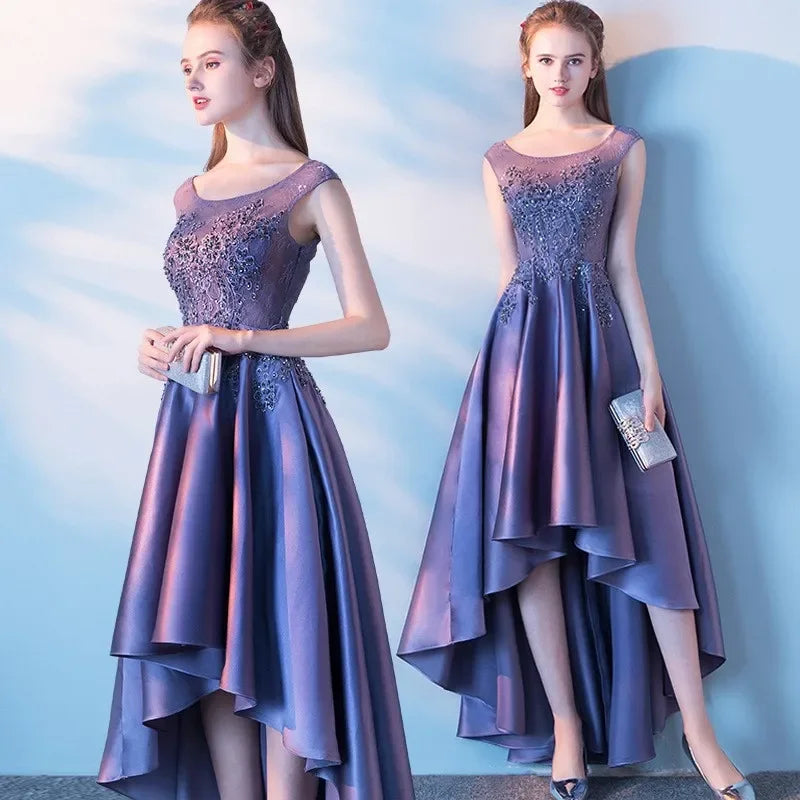 Maxy Evening Dress for Women New Style Simple, Elegant and Elegant Black Long Style Banquet Elegant Host Socialite Dress