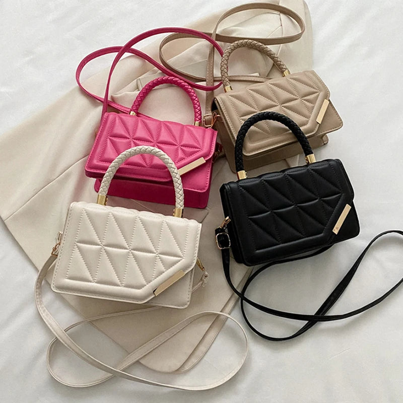 Maxy New Fashion Shoulder Bag Plaid PU Leather Ladies Handbags Designer Crossbody Bags For Women