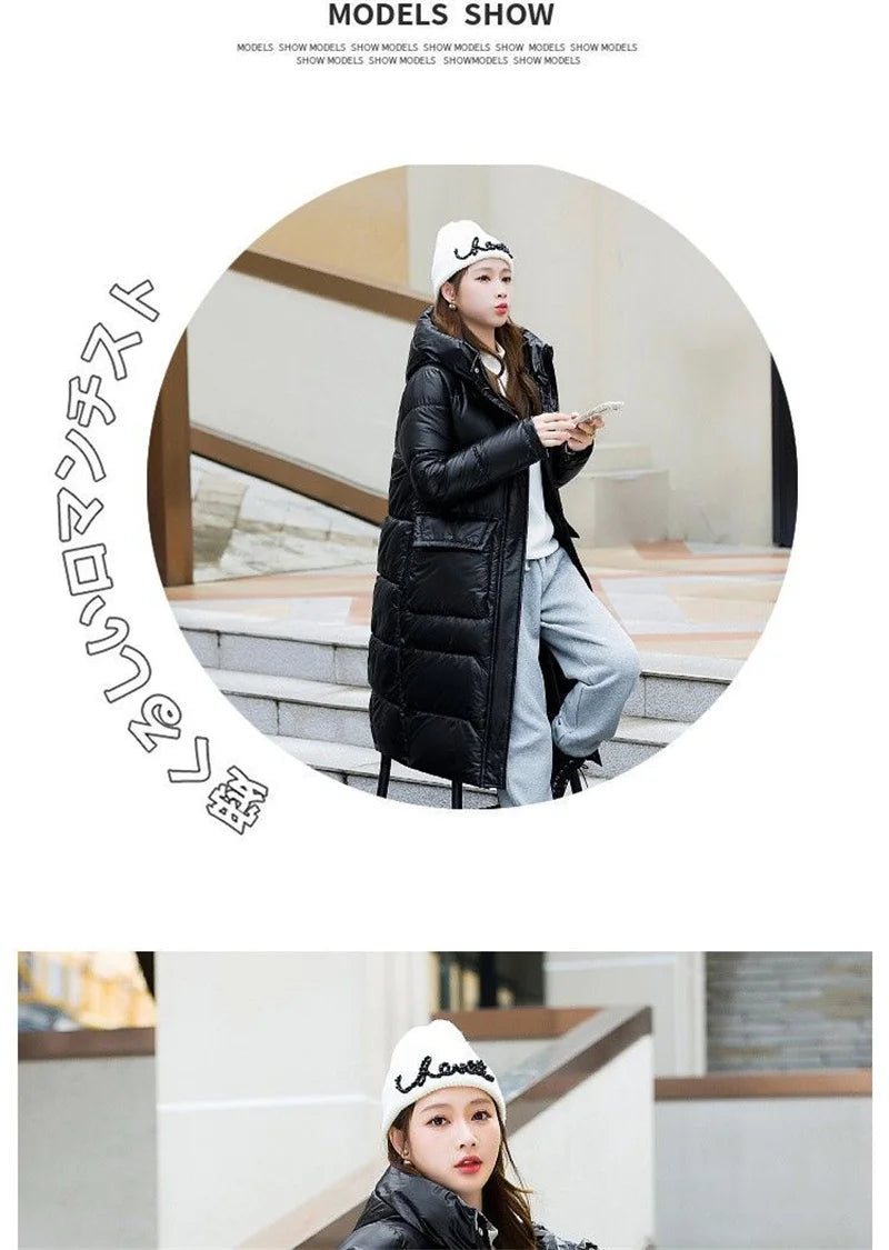 Maxy Temperament Loose Women's Winter New Fashion Korean Down Cotton-Padded Jacket Fat Sister Slim Keep Warm Cotton-Bread Service