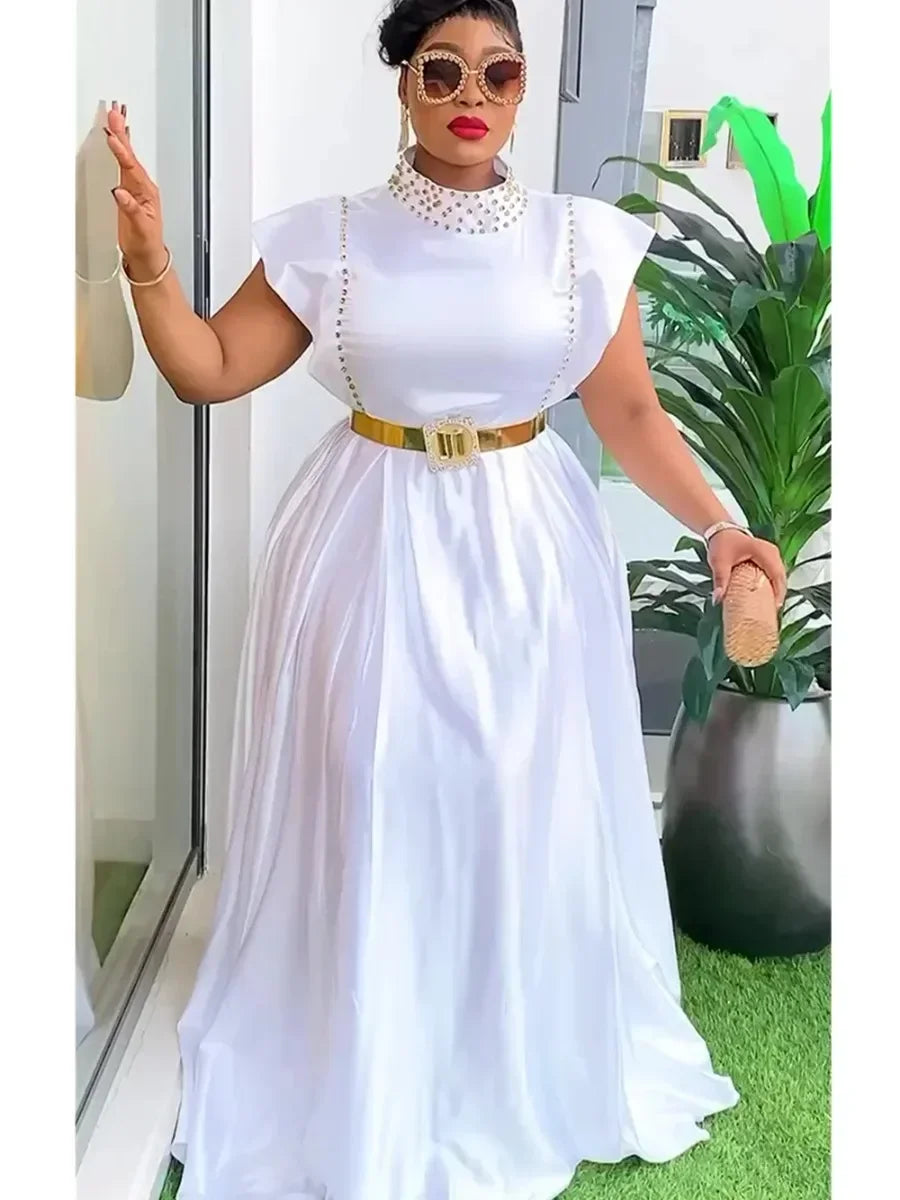 Babs Elegant Dresses For Women Summer Fashion Sleeveless Wedding Party Long Dress Plus Size Evening Gown Ladies Clothing