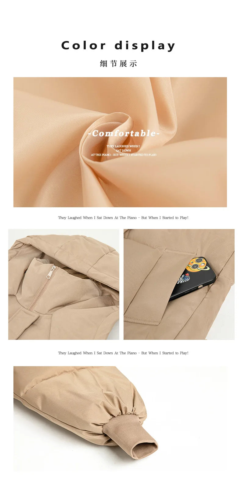 Maxy Thicken Long Coat Women Winter Turtleneck Long Sleeve Loose Midi Female Jacket Fashion Street Zipper Solid Lady Parka Coats