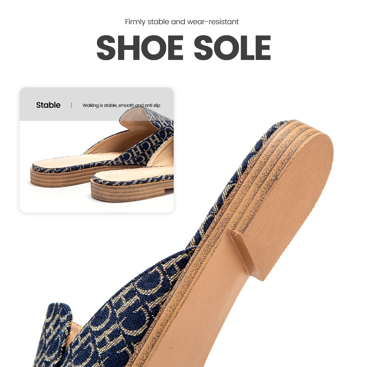 Maxy Women Summer New Cool and Anti slip Slippers with Letter Printing Design, Casual Slippers, Sandals, Exquisite Craftsmanship