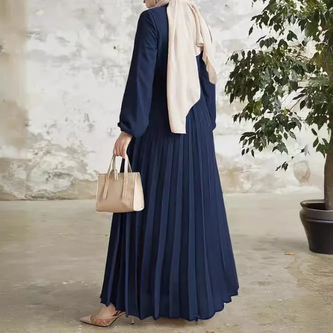 Elegant Macy Dress for Women Islam Clothing Muslim Dress Women Fold Dubai Abayas African Turkish Robe